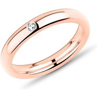 Unique Fingerring Unique Damen Edelstahlring rosévergoldet mit Steinbesatz R9207cz von Unique