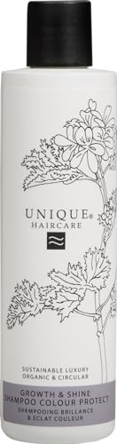 Unique Haircare | Glanz & Haarwuchs Shampoo | Mit Farbschutz | Growth & Shine Shampoo Color Protect | 250 ml von Unique
