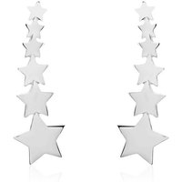 Unique Paar Ohrhänger Stern Ohrklemmen für Damen von Unique aus 925er Silber von Unique
