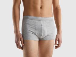 Benetton, Anliegende Boxershorts Aus Bio-baumwolle, größe L, Hellgrau, male von United Colors of Benetton