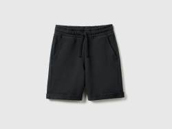 Benetton, Bermuda Aus Sweatstoff In Reiner Baumwolle, größe 3XL, Schwarz, male von United Colors of Benetton