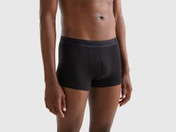 Benetton, Boxershorts Aus Einer Lyocell-mischung, größe S, Schwarz, male von United Colors of Benetton