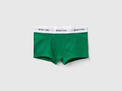 Benetton, Boxershorts Aus Stretchiger Bio-baumwolle, größe S, Grün, male von United Colors of Benetton