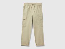 Benetton, Cargohose Straight, größe 2XL, Beige, male von United Colors of Benetton