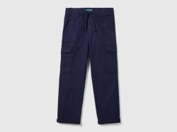 Benetton, Cargohose Straight, größe 3XL, Dunkelblau, male von United Colors of Benetton