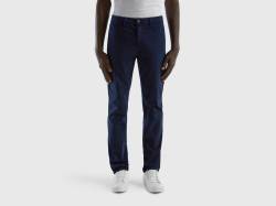 Benetton, Dunkelblaue Chinos Im Slim Fit, größe 44, Dunkelblau, male von United Colors of Benetton