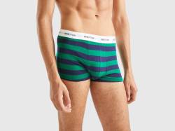 Benetton, Gestreifte Boxershorts Aus Stretchiger Bio-baumwolle, größe L, Bunt, male von United Colors of Benetton