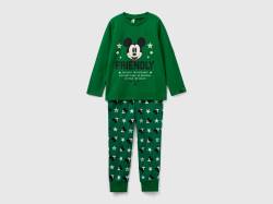 Benetton, Grüner Mickey Mouse-pyjama, größe L, Grün, male von United Colors of Benetton