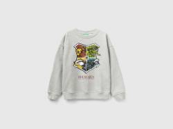 Benetton, Harry Potter - Sweater Over Fit, größe 3XL, Hellgrau, male von United Colors of Benetton