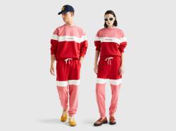 Benetton, Jogginghose In Rosa Und Rot, größe XL, Rot, male von United Colors of Benetton