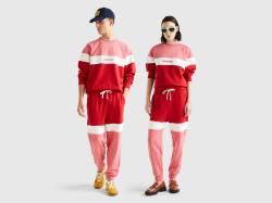 Benetton, Jogginghose In Rosa Und Rot, größe XXL, Rot, male von United Colors of Benetton