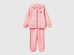 Benetton, Jumpsuit Aus Sweatstoff In 100% Baumwolle, größe 110, Pink, female von United Colors of Benetton