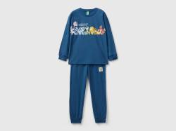 Benetton, Langer Pokémon-pyjama, größe XS, Blau, male von United Colors of Benetton