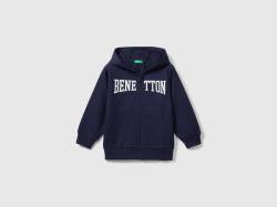 Benetton, Leichter Sweater Mit Reißverschluss, größe 82, Dunkelblau, male von United Colors of Benetton