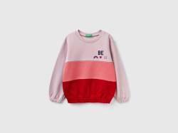 Benetton, Oversize-sweatshirt Mit Farbblöcken, größe 110, Pink, female von United Colors of Benetton