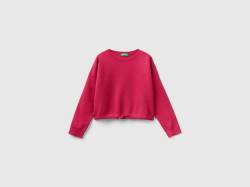 Benetton, Pullover Mit Kordelzug, größe XL, Zyklame, female von United Colors of Benetton