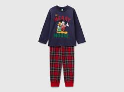 Benetton, Pyjama Mickey Mouse Und Pluto, größe M, Dunkelblau, male von United Colors of Benetton