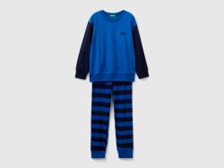 Benetton, Pyjama Mit Gestreifter Hose, größe XS, Bunt, male von United Colors of Benetton