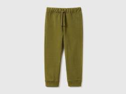 Benetton, Regular-fit-jogginghose Aus Sweatstoff, größe 90, Militärgrün, male von United Colors of Benetton