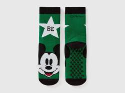 Benetton, Rutschfeste Mickey Mouse-socken, größe 35-38, Grün, male von United Colors of Benetton