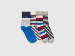 Benetton, Set Mit Jacquard-socken Mit Streifen, größe 20-24, Bunt, male von United Colors of Benetton