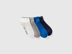 Benetton, Set Mit Kurzen Socken In Einer Bio-baumwollmischung, größe 30-34, Bunt, male von United Colors of Benetton