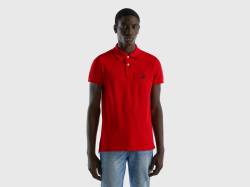 Benetton, Slim Fit Poloshirt In Rot, größe M, Rot, male von United Colors of Benetton