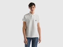 Benetton, Slim Fit Poloshirt In Weiß, größe XL, Weiss, male von United Colors of Benetton