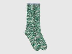 Benetton, Socken In Einer Stretchigen Bio-baumwollmischung, größe 36-41, Grün, female von United Colors of Benetton