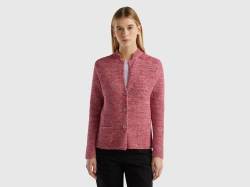 Benetton, Strickjacke Aus 100% Baumwolle, größe XS, Fuchsia, female von United Colors of Benetton