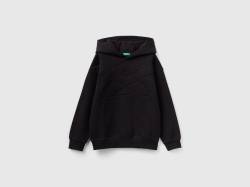 Benetton, Sweater Mit Logo Aus Recyceltem Stoff, größe S, Schwarz, male von United Colors of Benetton