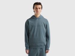 Benetton, Sweater Mit Stickerei, Aus Bio-baumwollmischung, größe S, Dunkelgrau, male von United Colors of Benetton