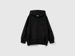 Benetton, Sweater Mit Zip Und Slogan, größe XL, Schwarz, male von United Colors of Benetton