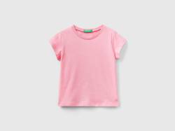 Benetton, T-shirt Aus 100% Bio-baumwolle, größe 116, Pink, female von United Colors of Benetton