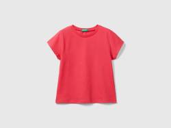 Benetton, T-shirt Aus 100% Bio-baumwolle, größe 82, Fuchsia, female von United Colors of Benetton