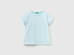 Benetton, T-shirt Aus 100% Bio-baumwolle, größe 82, Türkisblau, female von United Colors of Benetton