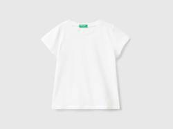 Benetton, T-shirt Aus 100% Bio-baumwolle, größe 82, Weiss, female von United Colors of Benetton