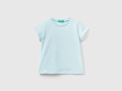 Benetton, T-shirt Aus 100% Bio-baumwolle, größe 90, Türkisblau, female von United Colors of Benetton