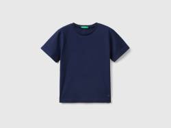 Benetton, T-shirt Aus Bio-baumwolle, größe 116, Dunkelblau, male von United Colors of Benetton