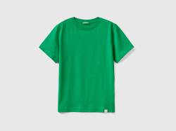 Benetton, T-shirt Aus Bio-baumwolle, größe XL, Grün, male von United Colors of Benetton
