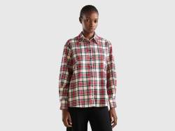 Benetton, Tartan-hemd In Boxy Fit, größe L, Bunt, female von United Colors of Benetton