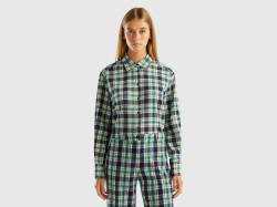 Benetton, Tartan-hemd In Boxy Fit, größe L, Bunt, female von United Colors of Benetton