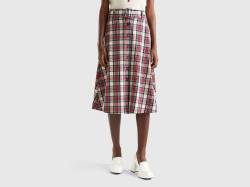 Benetton, Tartan-midirock, größe 38, Bunt, female von United Colors of Benetton