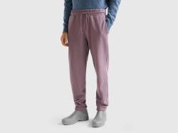 Benetton, Warme Joggers In Sweat, größe L, Mauve, male von United Colors of Benetton