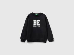 Benetton, Warmer Sweater Mit Logo, größe 2XL, Schwarz, male von United Colors of Benetton