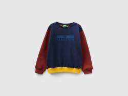 Benetton, Warmer Sweater Mit Logo, größe L, Bunt, male von United Colors of Benetton