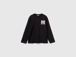Benetton, Warmes T-shirt Aus 100% Biobaumwolle, größe 3XL, Schwarz, male von United Colors of Benetton