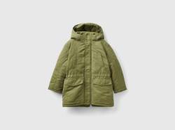 Benetton, Wattierter Parka Mit Taschen, größe L, Militärgrün, male von United Colors of Benetton