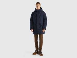 Benetton, Wattierter Parka Regular Fit, größe XXL, Dunkelblau, male von United Colors of Benetton