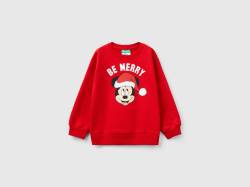 Benetton, Weihnachtlicher ©disney-sweater, größe 110, Rot, male von United Colors of Benetton